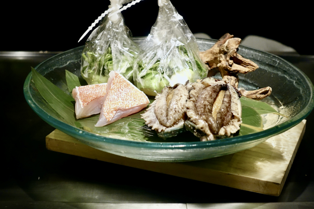 some ingredients at Ukai-tei Teppanyaki Kaohsiung/Taiwan, our most expensive dinner on this island some ingredients at Ukai-tei Teppanyaki Kaohsiung/Taiwan, our most expensive dinner on this island